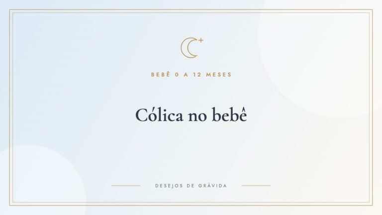 Cólica no bebê