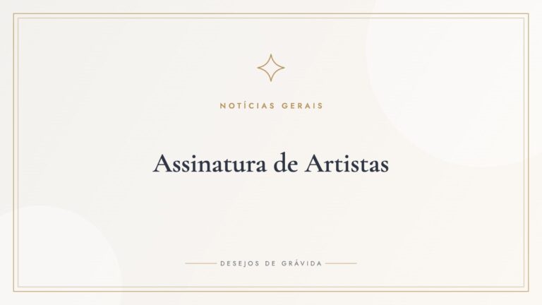 Assinatura de Artistas