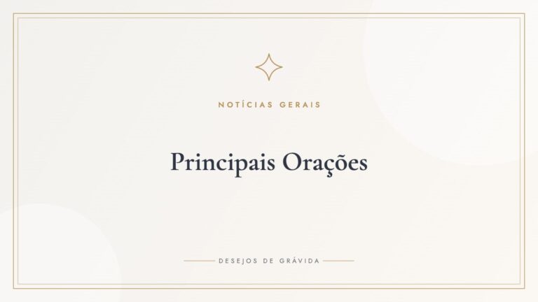 Principais Orações