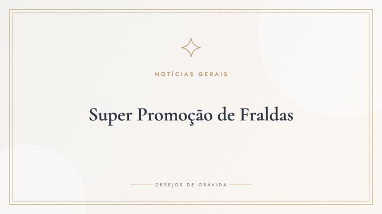 Super Promoção de Fraldas